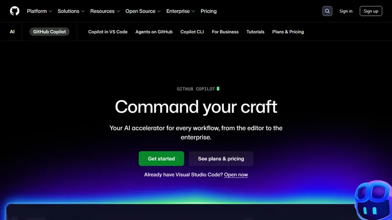 GitHub Copilot screenshot