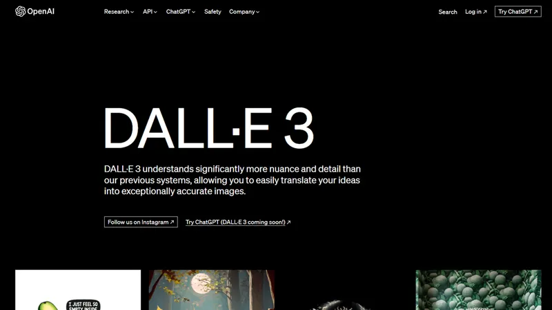 DALL·E 3 screenshot